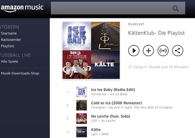 Playlist der Kälten